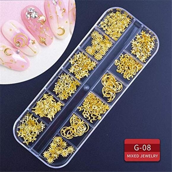 9 boxes Nail Rhinestones,Nail Gems Nail Diamonds,Nail Art Studs Nail Crystals - Picture 3 of 8